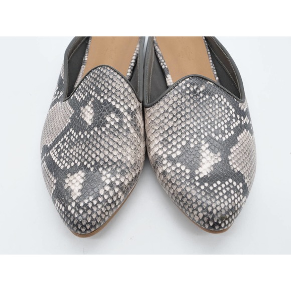 Universal Threads Mules Women 7 Snake Print Faux Leather Almond Toe Slip On Shoe - Picture 6 of 11